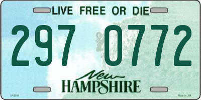 NH license plate 2970772