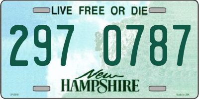NH license plate 2970787