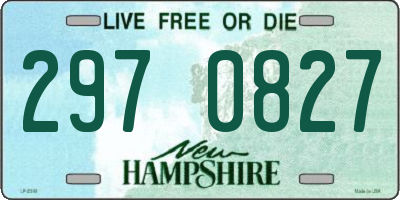 NH license plate 2970827