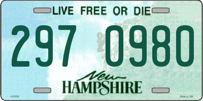 NH license plate 2970980
