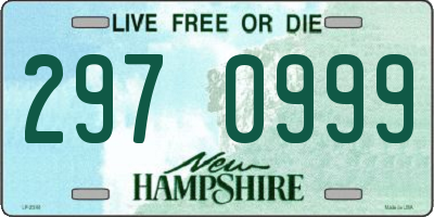 NH license plate 2970999