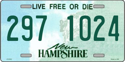 NH license plate 2971024