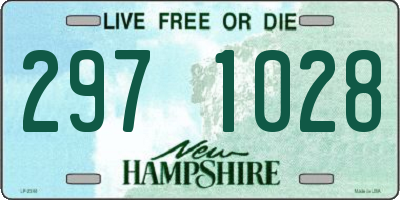 NH license plate 2971028