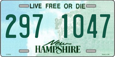 NH license plate 2971047