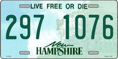 NH license plate 2971076