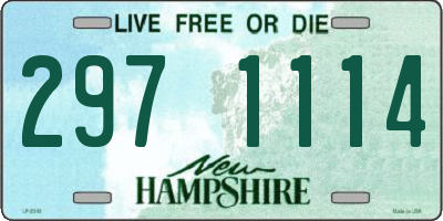 NH license plate 2971114