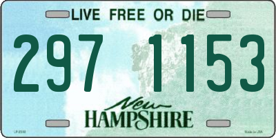 NH license plate 2971153