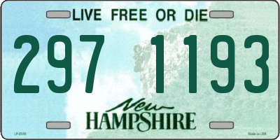 NH license plate 2971193