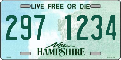 NH license plate 2971234