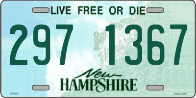 NH license plate 2971367