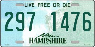 NH license plate 2971476