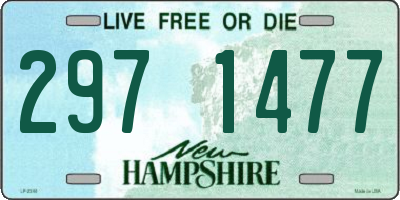 NH license plate 2971477