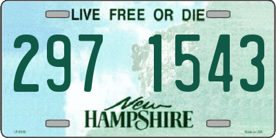 NH license plate 2971543