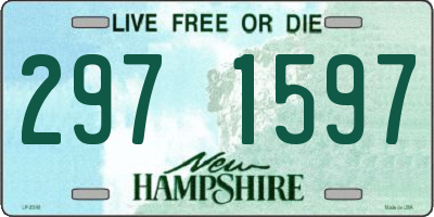 NH license plate 2971597