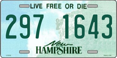 NH license plate 2971643