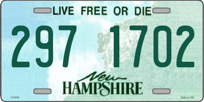 NH license plate 2971702