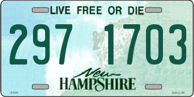 NH license plate 2971703