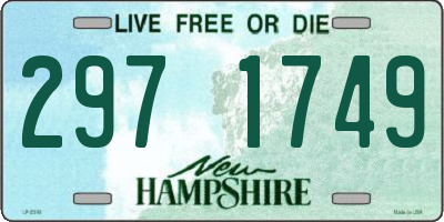 NH license plate 2971749
