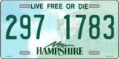 NH license plate 2971783