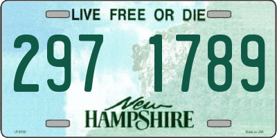 NH license plate 2971789