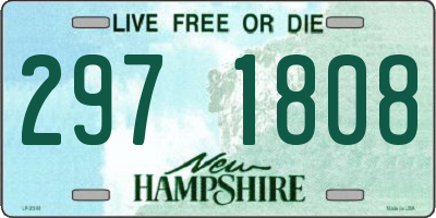 NH license plate 2971808