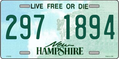 NH license plate 2971894