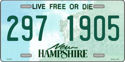 NH license plate 2971905