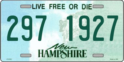 NH license plate 2971927