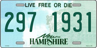 NH license plate 2971931