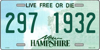 NH license plate 2971932