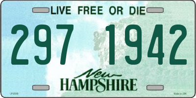 NH license plate 2971942