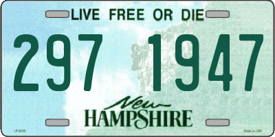 NH license plate 2971947