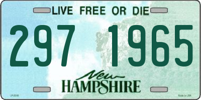 NH license plate 2971965