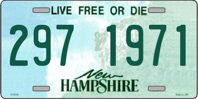 NH license plate 2971971