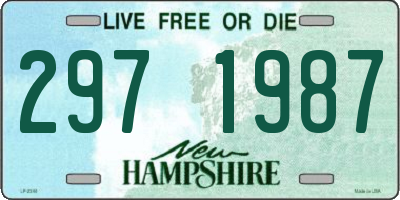 NH license plate 2971987