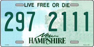 NH license plate 2972111