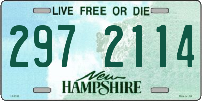 NH license plate 2972114