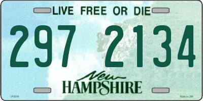 NH license plate 2972134