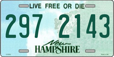 NH license plate 2972143