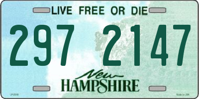 NH license plate 2972147