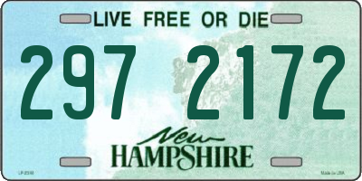 NH license plate 2972172