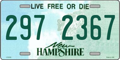 NH license plate 2972367