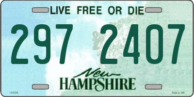NH license plate 2972407