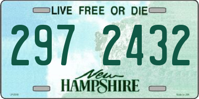 NH license plate 2972432