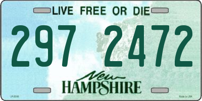 NH license plate 2972472
