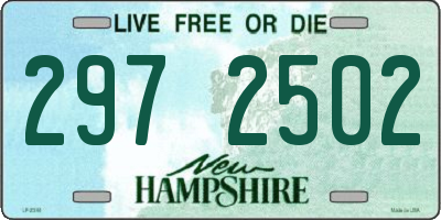 NH license plate 2972502
