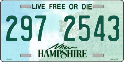 NH license plate 2972543