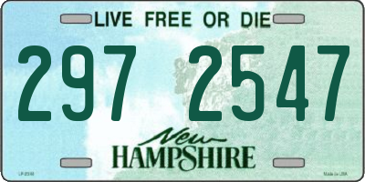 NH license plate 2972547