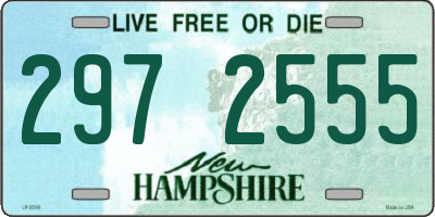 NH license plate 2972555