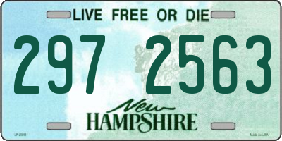 NH license plate 2972563